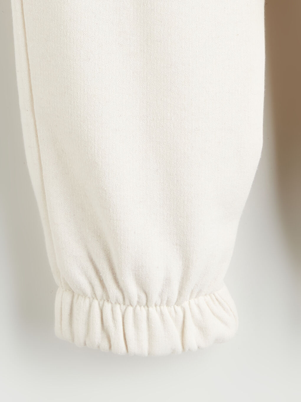 Bej Beli Lastikli Erkek Çocuk Jogger Eşofman Altı-1