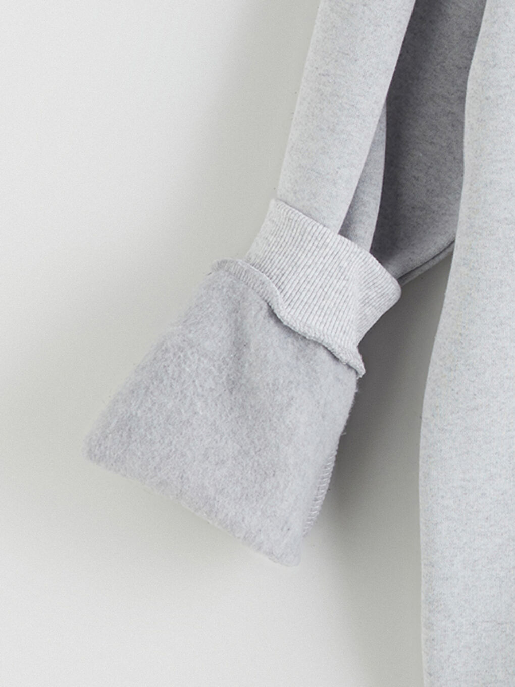 Gri Bisiklet Yaka Erkek Çocuk Sweatshirt-1