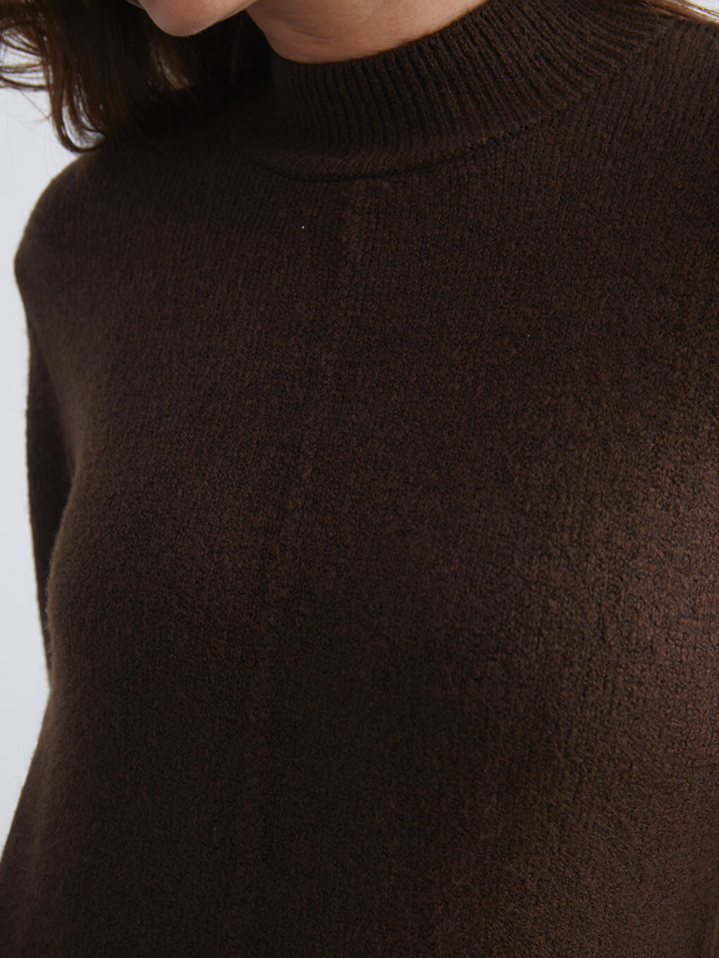 LCW Vision Crew Neck Knit Dress -W5GK74Z8-RXE