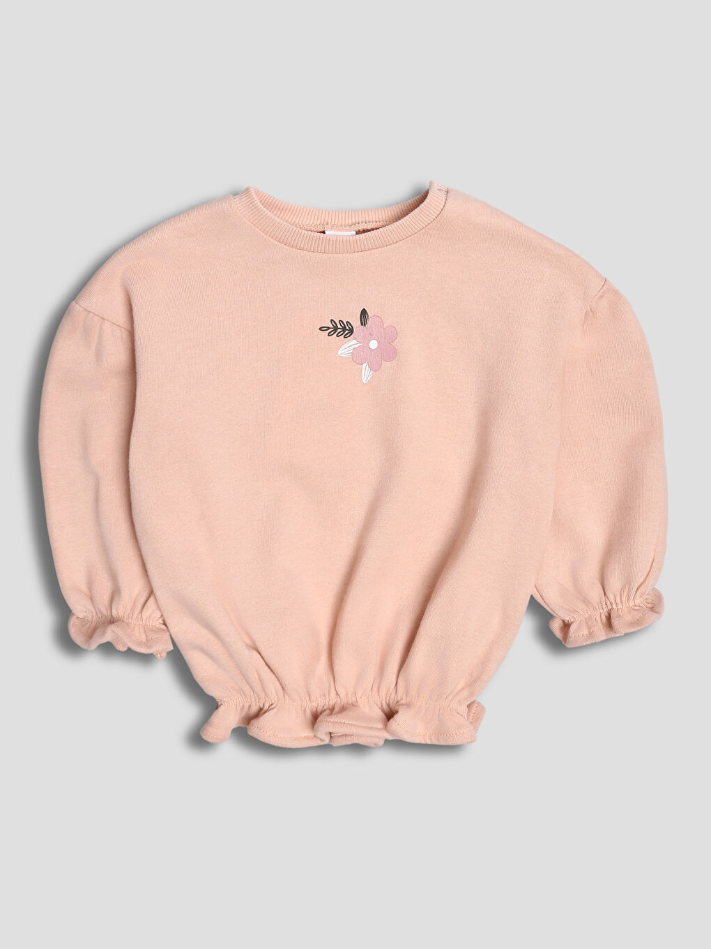 Crew Neck Girls' Sweatshirt and Leggings-1