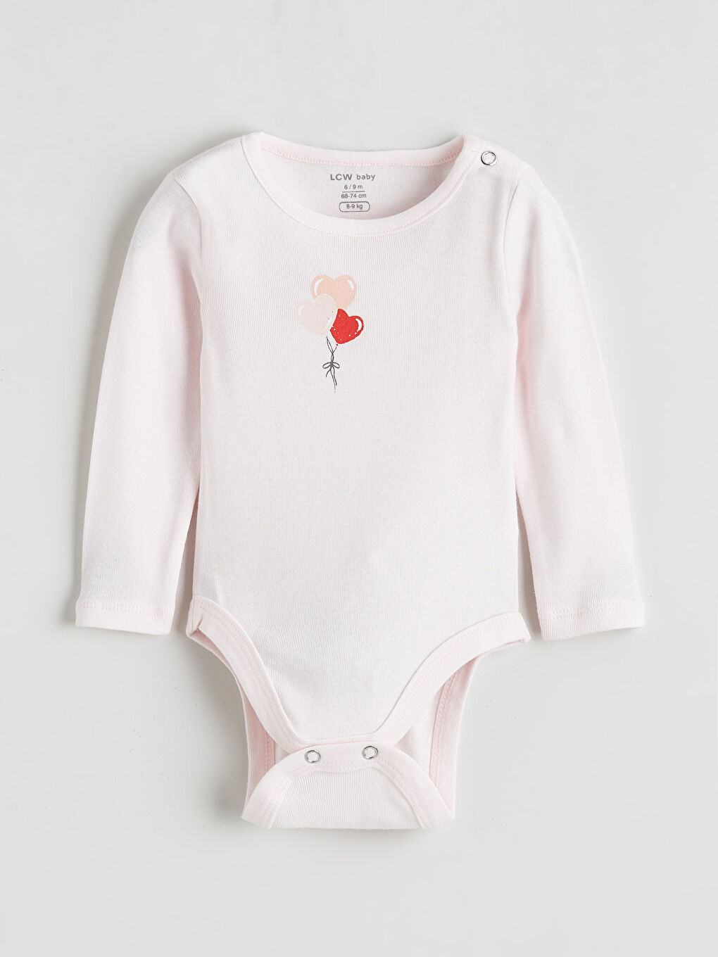 Crew Neck Baby Girls' Snap-Button Bodysuit 3-Pack-3