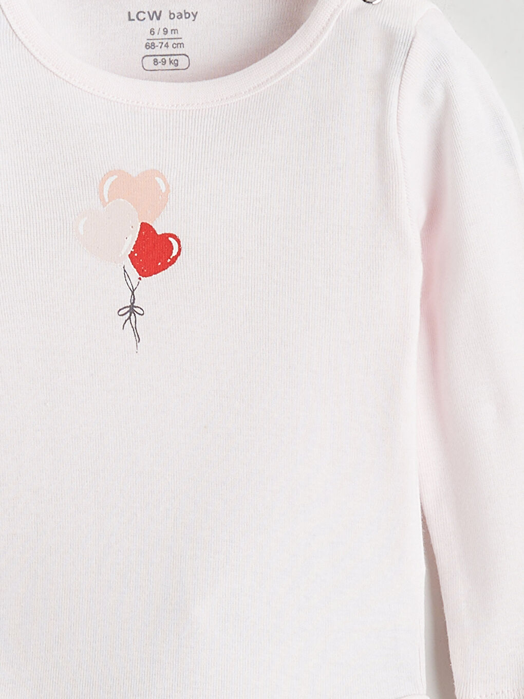 Crew Neck Baby Girls' Snap-Button Bodysuit 3-Pack-5