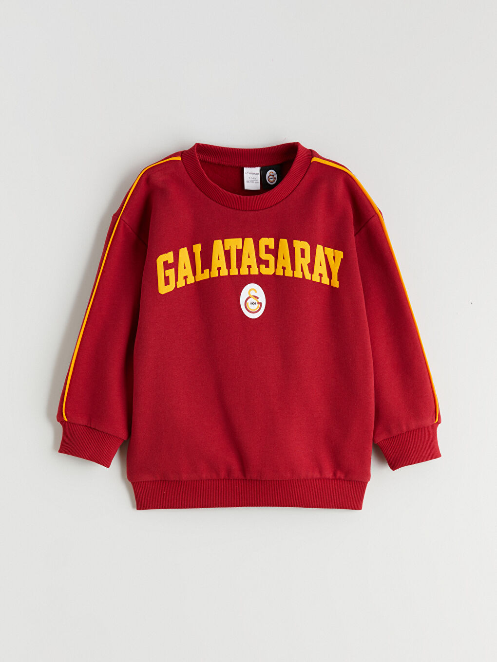 Kırmızı Bisiklet Yaka Galatasaray Baskılı Erkek Çocuk Sweatshirt