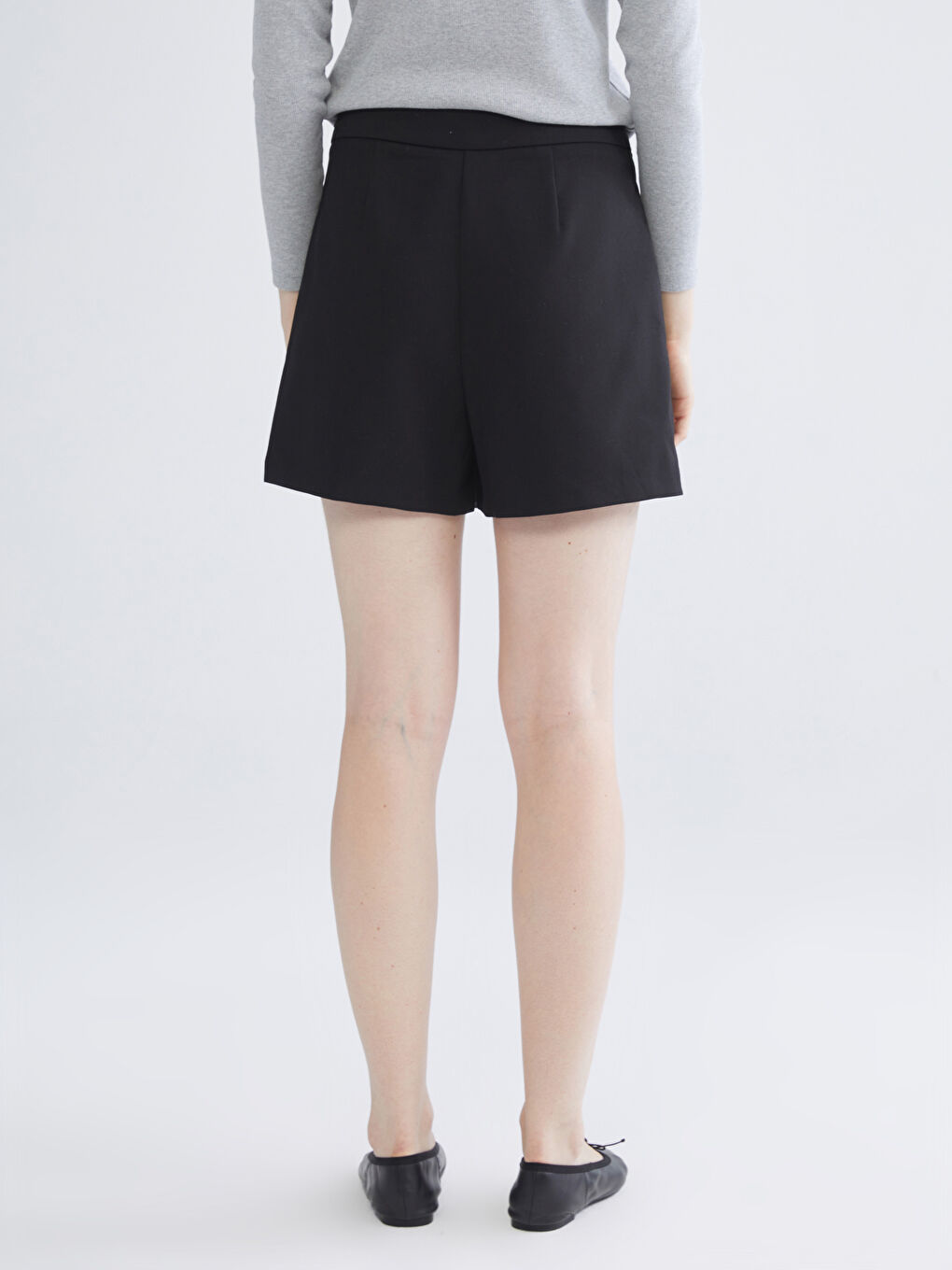 Zip-Up Waist Skort-3