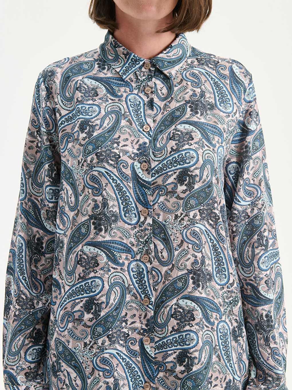 Patterned Women's Shirt Tunic-4