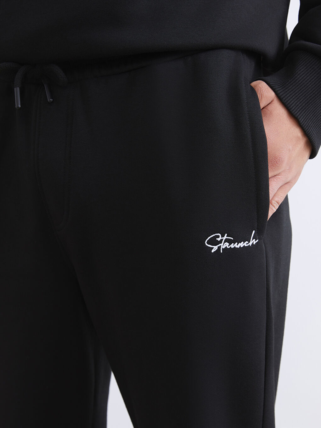 Man BLACK Jogger Sweatpants-2