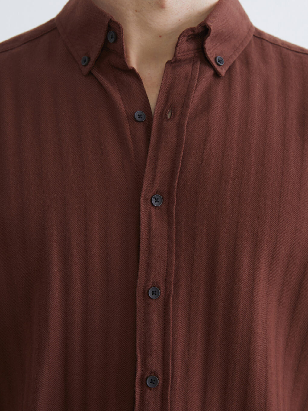 Рубашка Мужская С Длинным Рукавом Стандартного Кроя-2