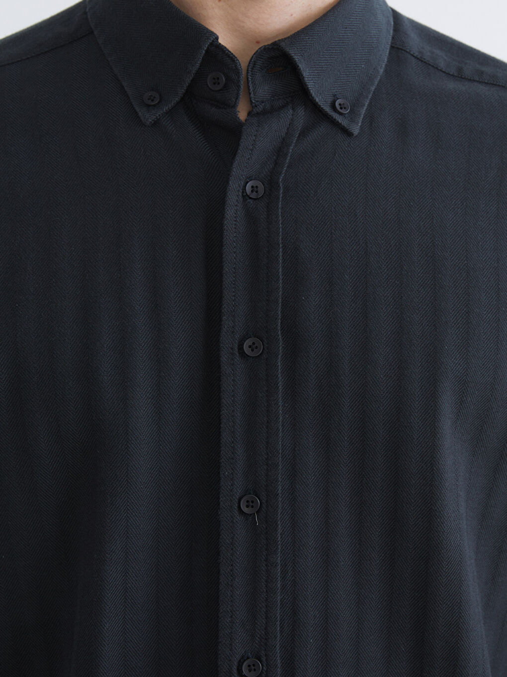 Рубашка Мужская С Длинным Рукавом Стандартного Кроя-2