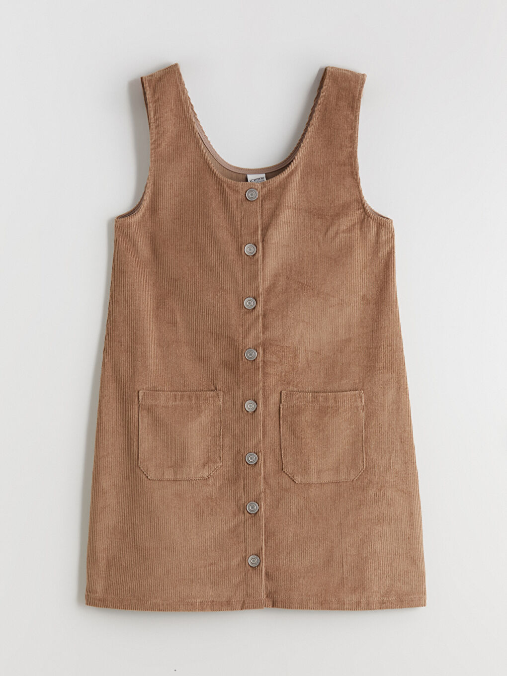 فستان بنات مخمل برقبة على شكل حرف U-1