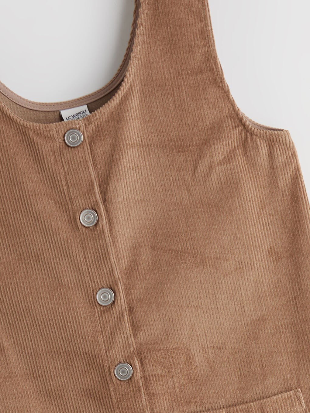 فستان بنات مخمل برقبة على شكل حرف U-2