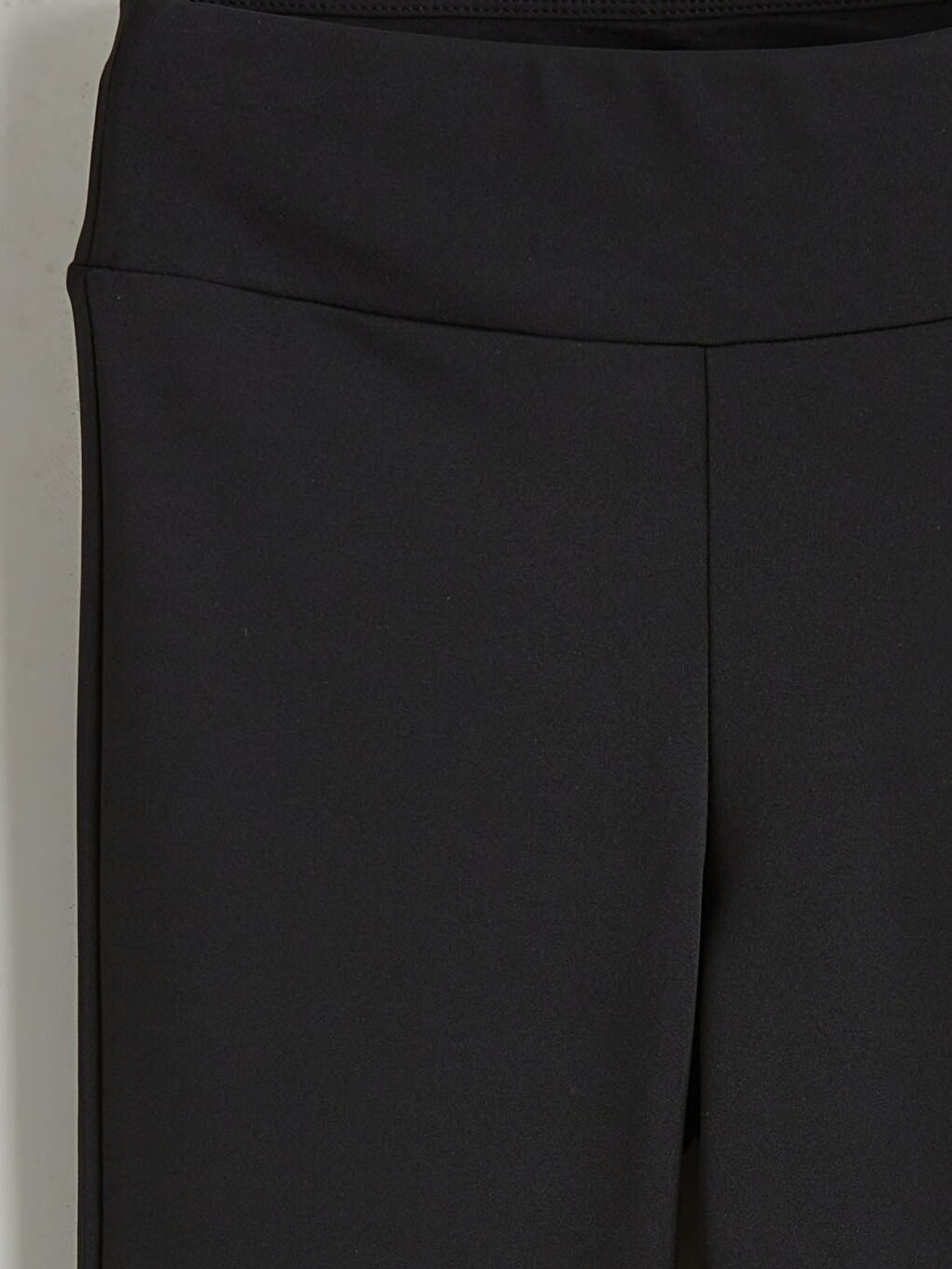 Siyah Beli Lastikli Kadın Tayt-5
