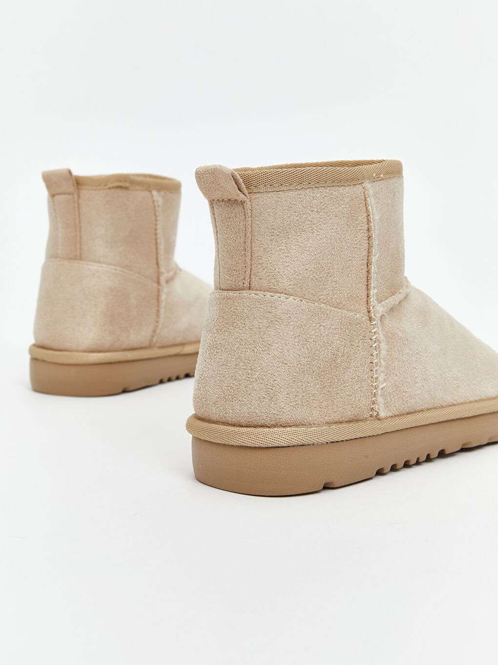 Bej Süet Görünümlü Kız Çocuk Bot-4