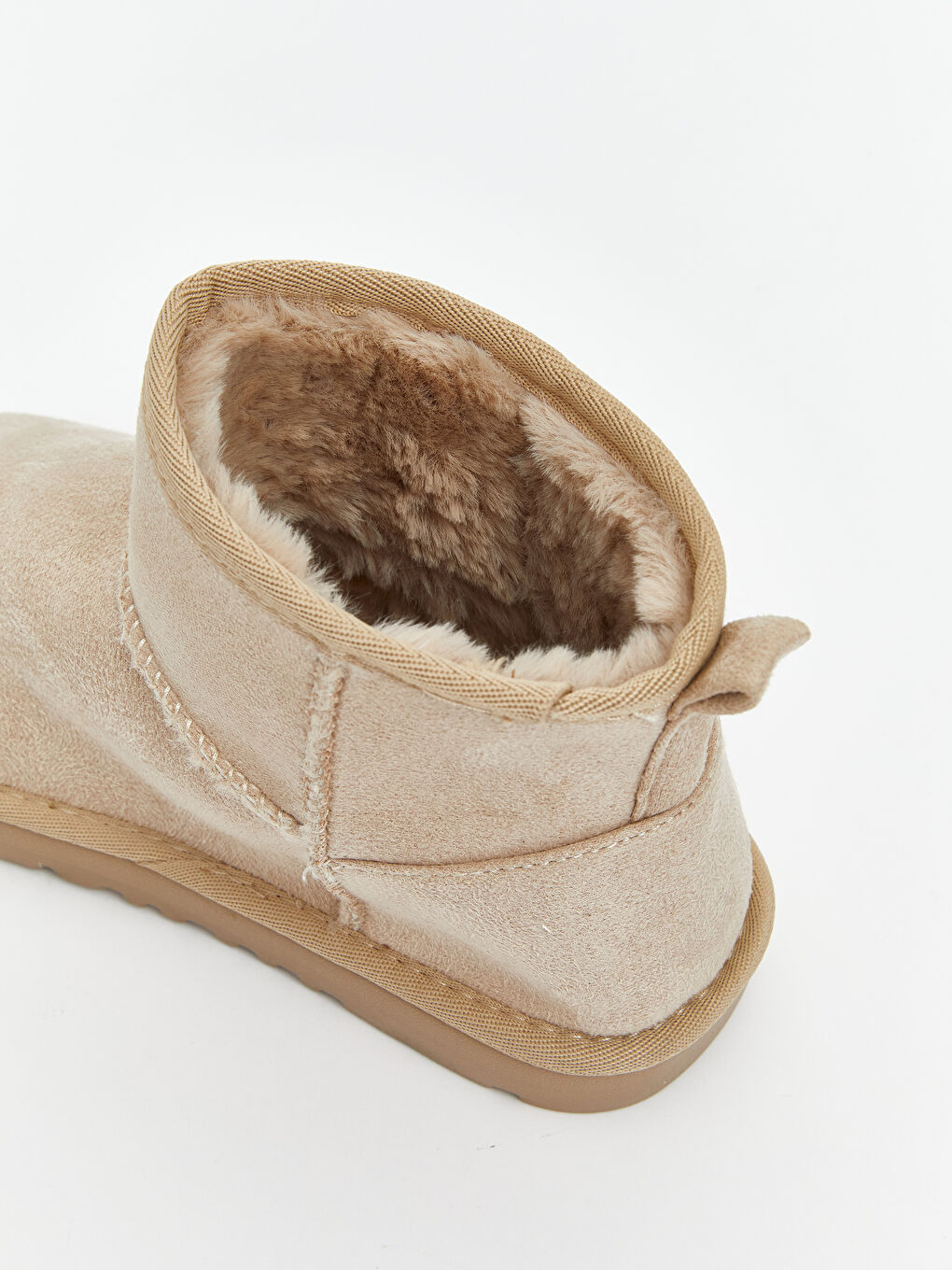 Bej Süet Görünümlü Kız Çocuk Bot-5