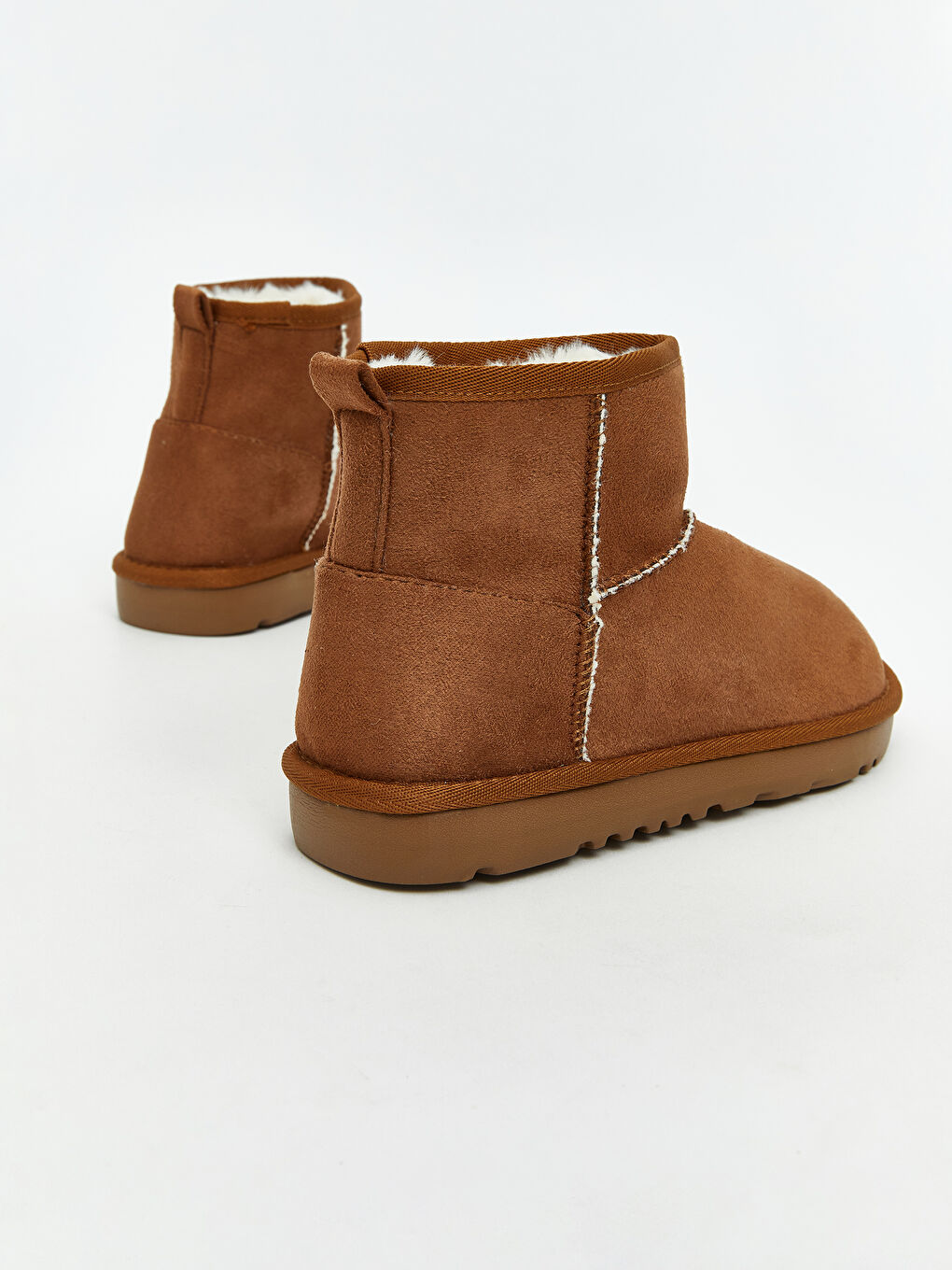 Bej Süet Görünümlü Kız Çocuk Bot-4