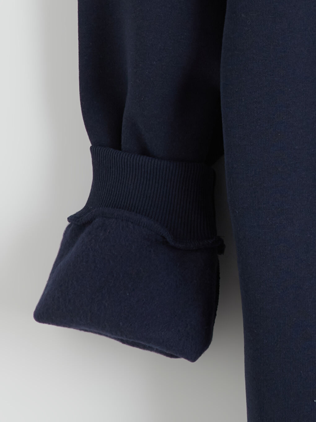 Lacivert Bisiklet Yaka Erkek Sweatshirt-5