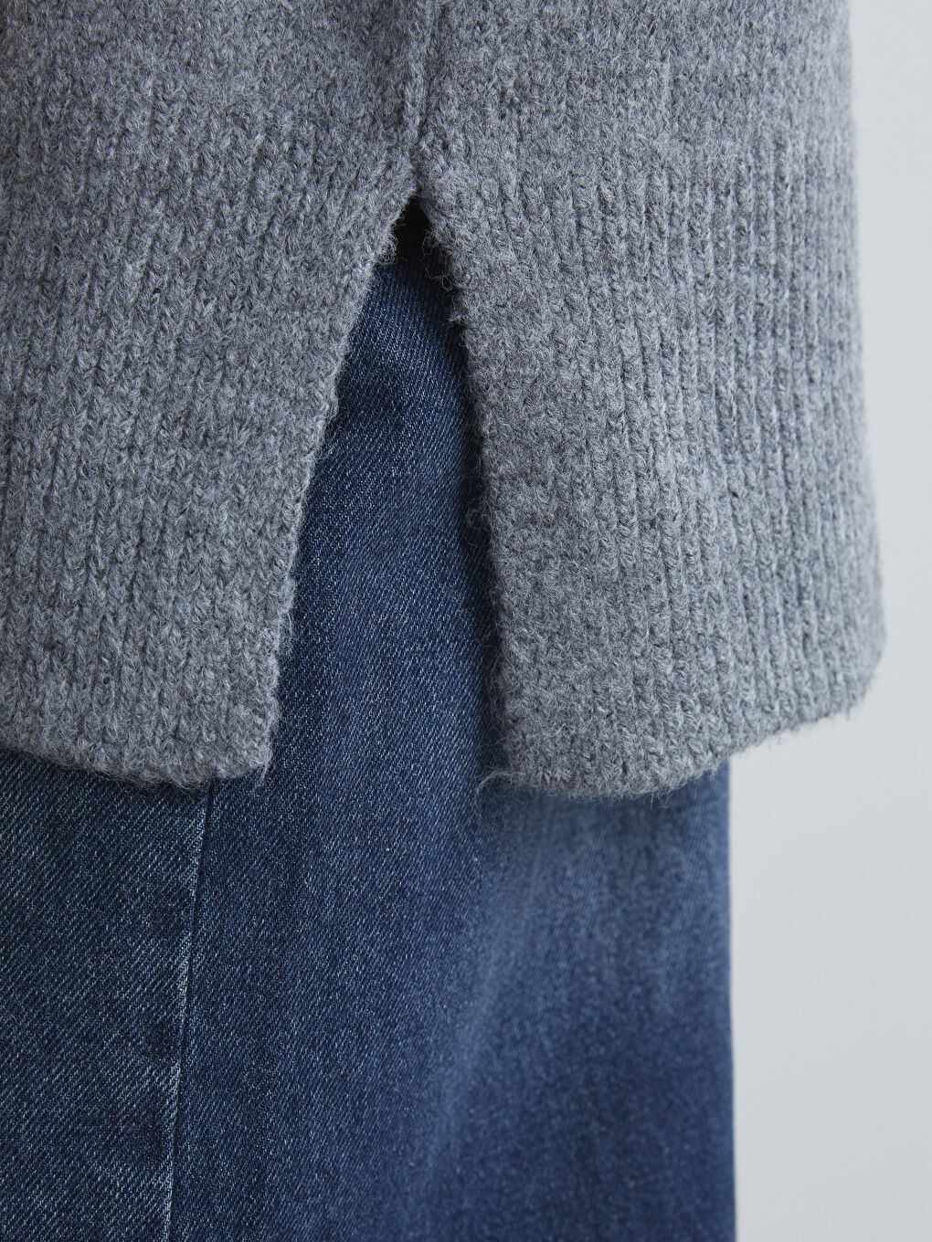 LCW Vision Crew Neck Oversize Women's Knitwear Sweater -W5GN23Z8-D3A