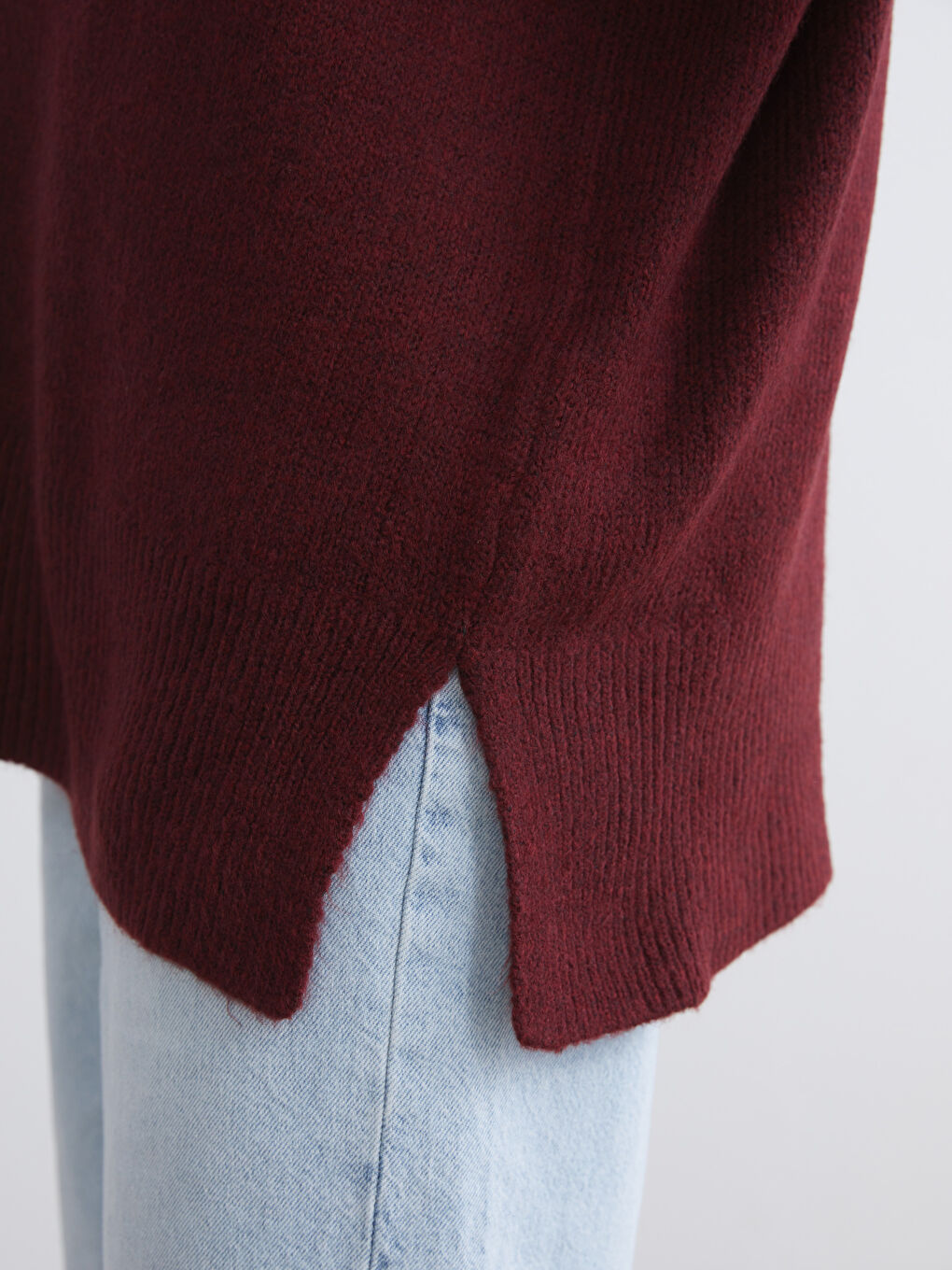 LCW Vision Crew Neck Oversize Women's Knitwear Sweater -W5GN23Z8-DCL
