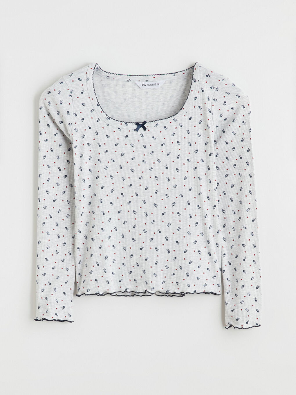 Тийнейджърка Сиво Комплект пижами-5