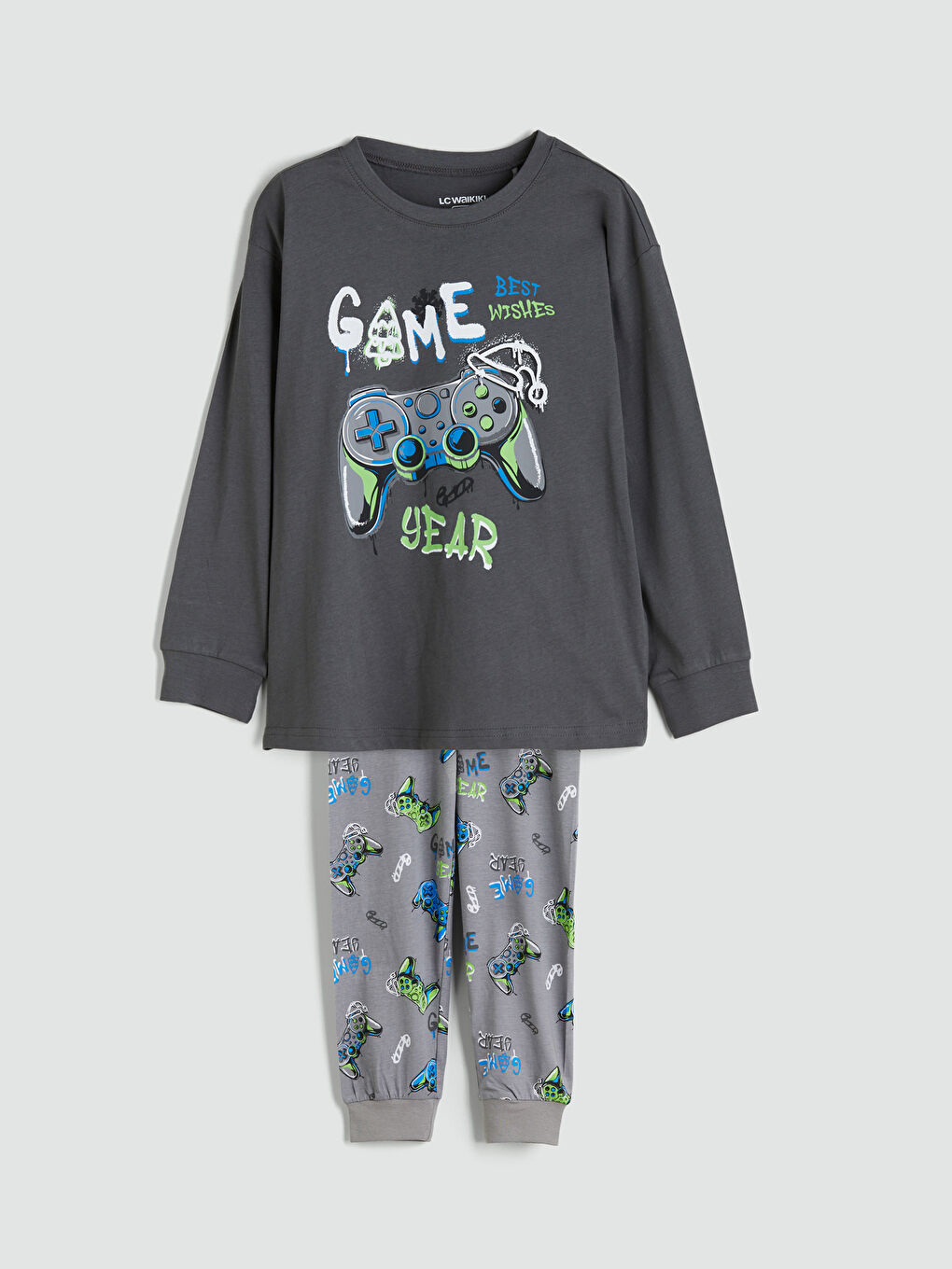 Crew Neck Boys' Pyjama Set