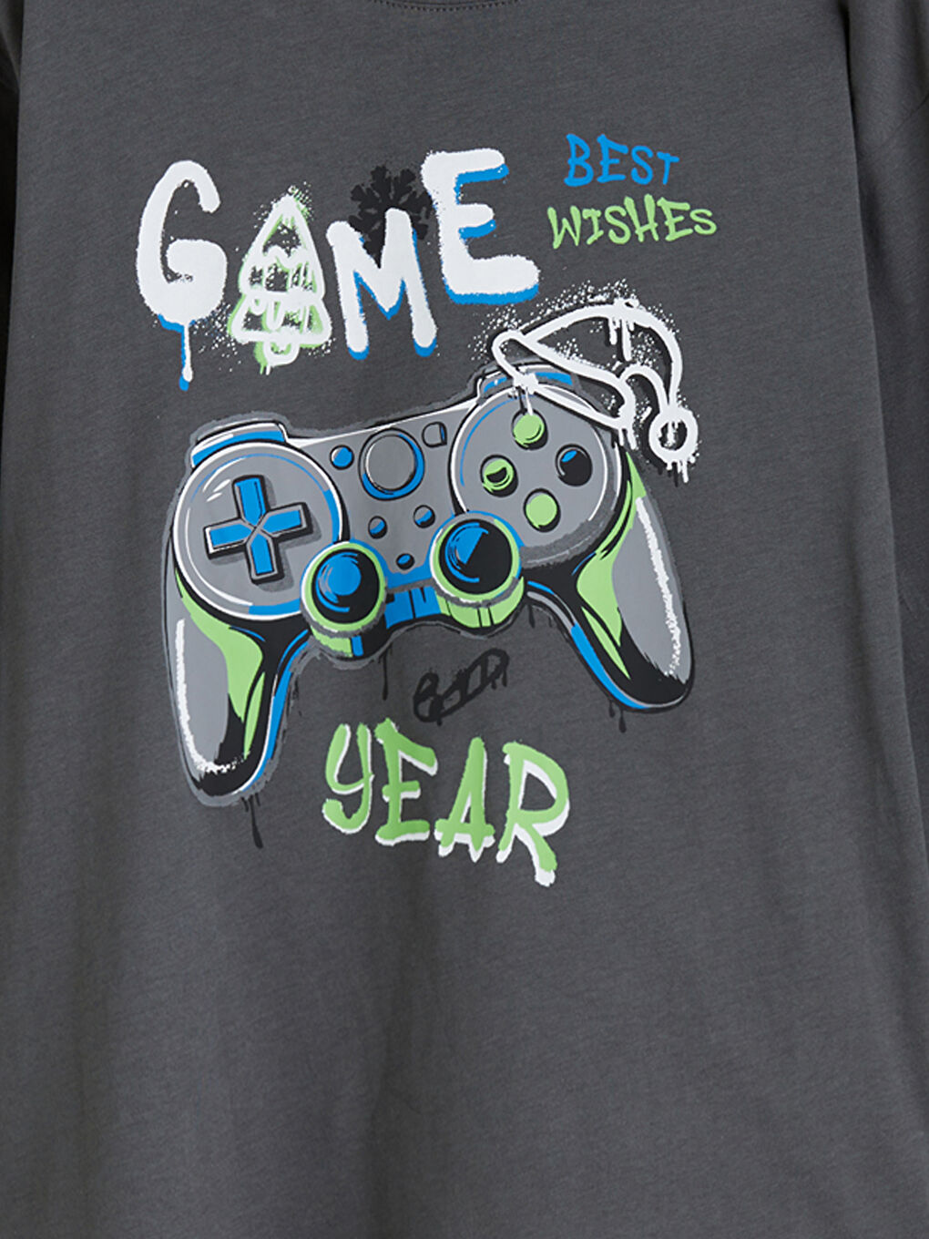 Crew Neck Boys' Pyjama Set-2