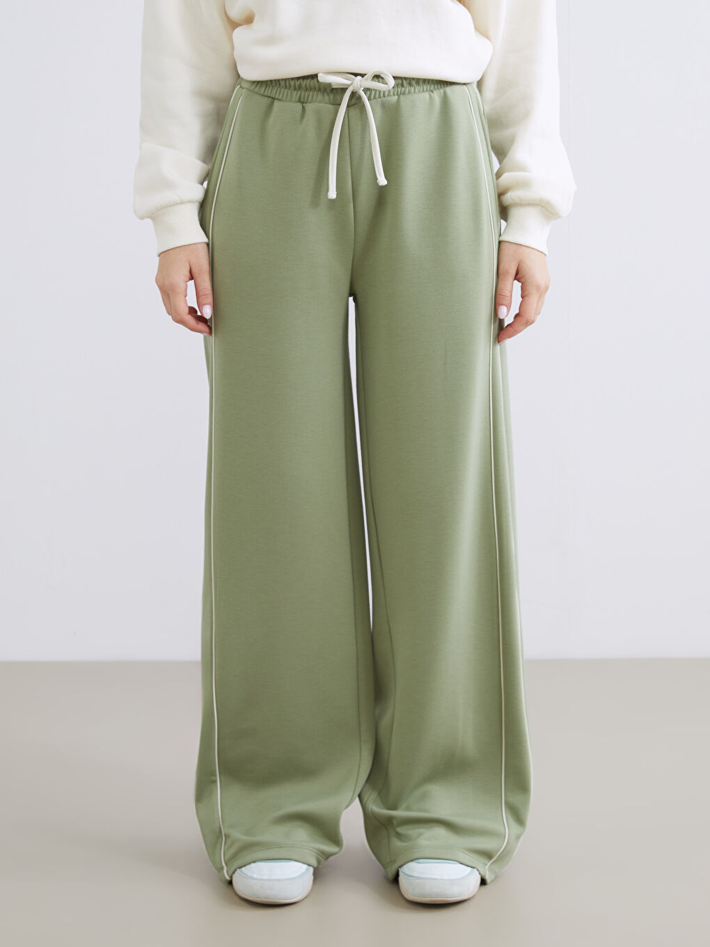 Bas De Pyjama Pour Femmes À Taille Élastiquée-1