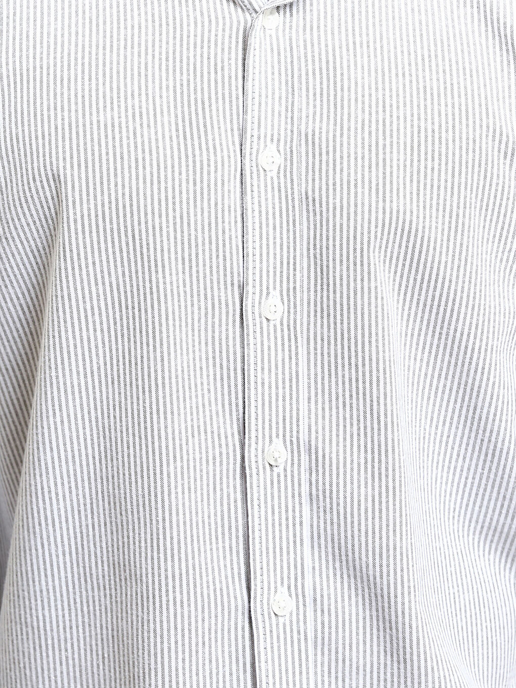 Regular Fit Long Sleeve Striped Men's Shirt-2