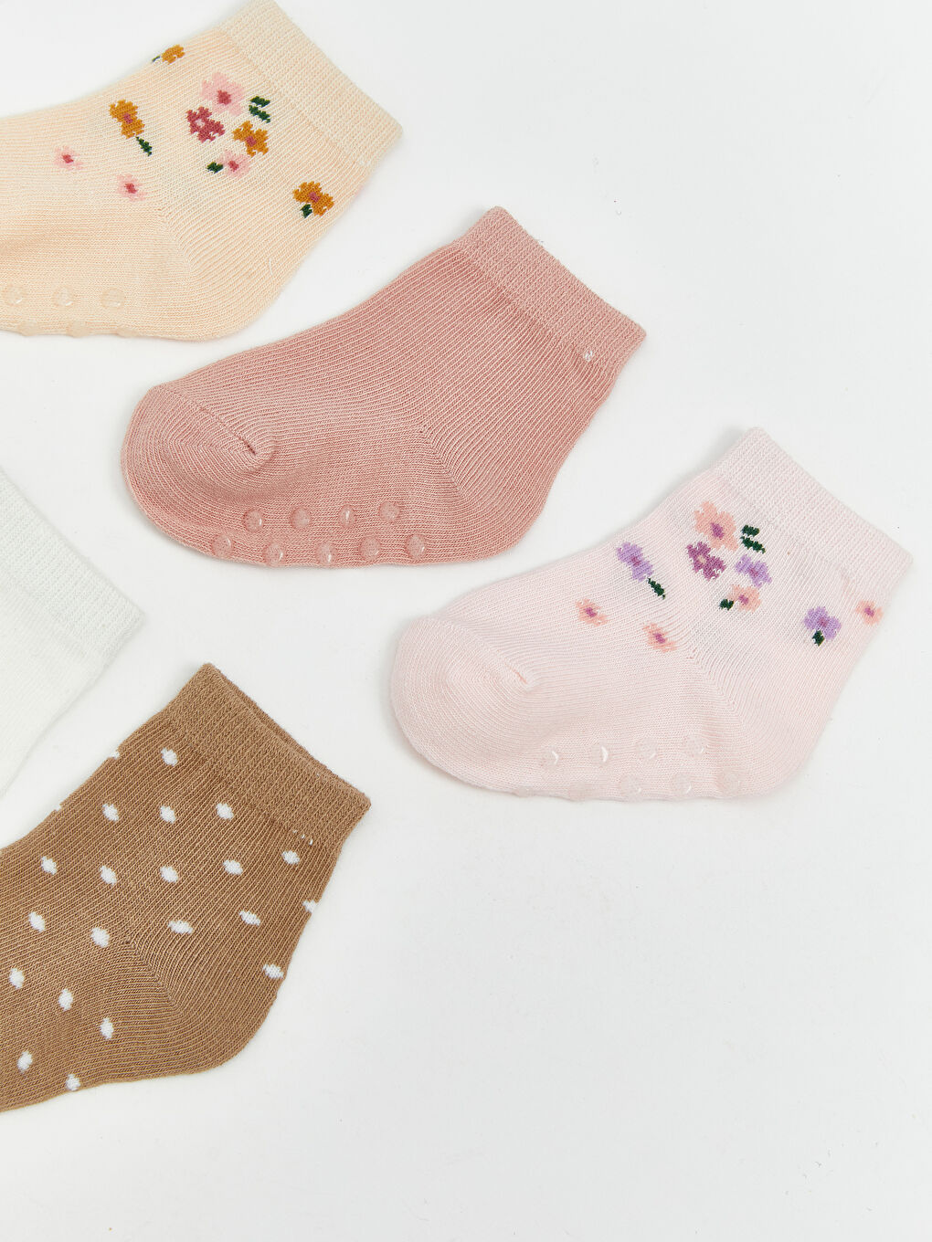 Šarene čarape do gležnja za bebe devojčice, pakovanje od 5 komada-1