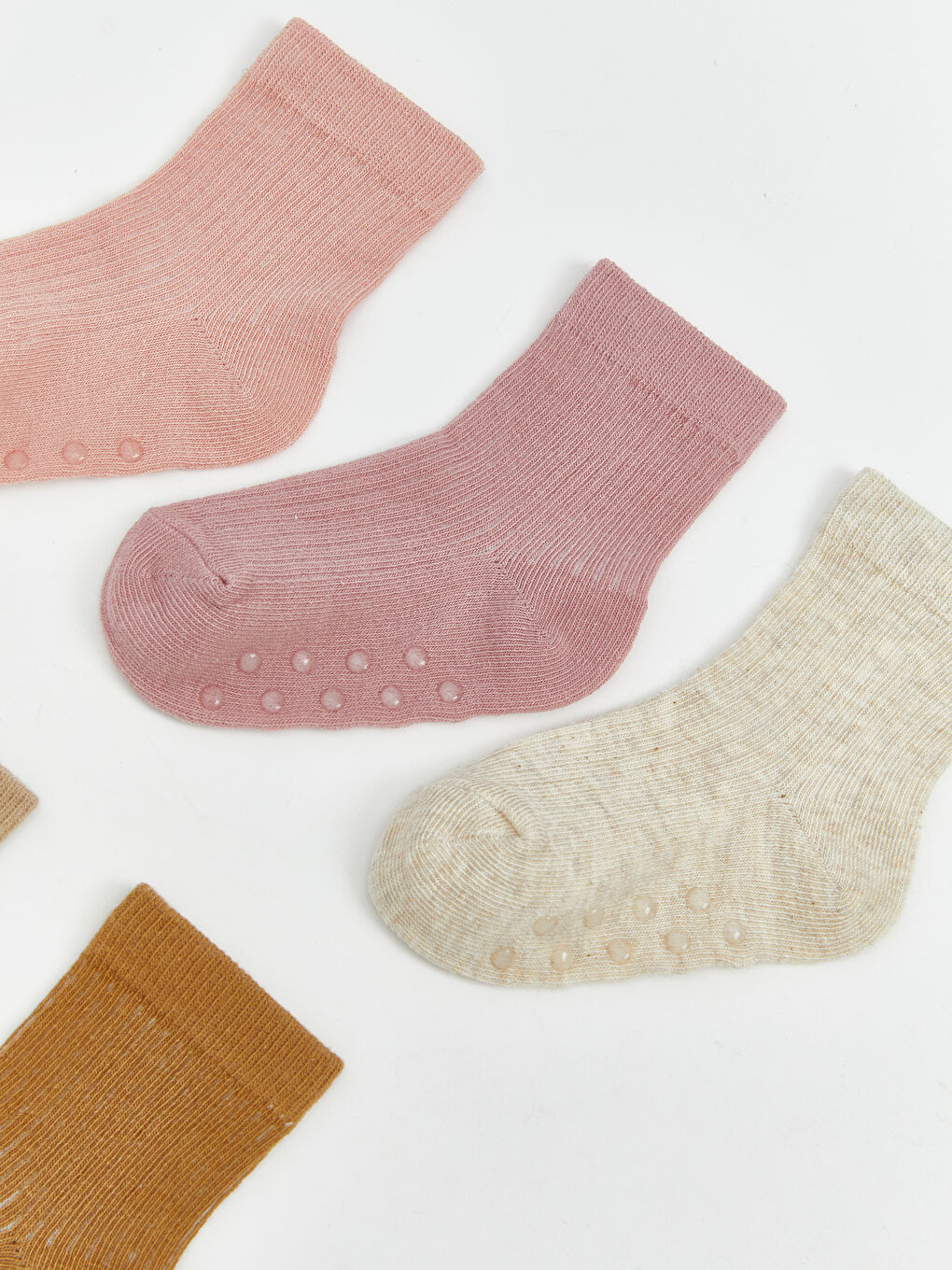 Basic Girls' Ankle Socks 5 Pack-2