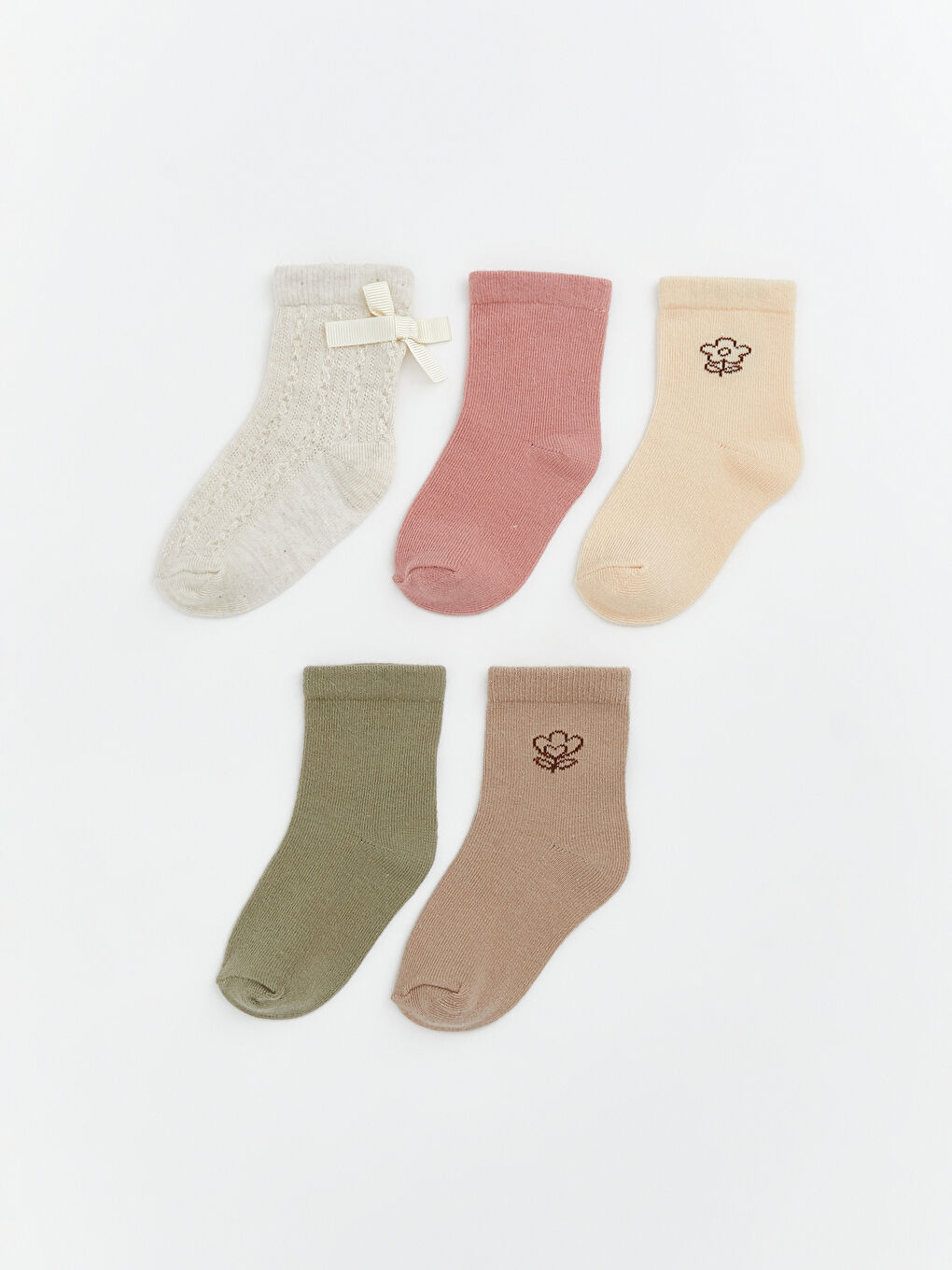 Baby Girls' Ankle Socks 5 Pack