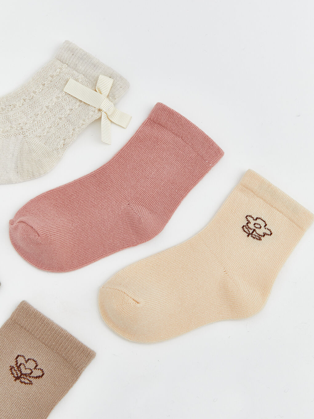 Baby Girls' Ankle Socks 5 Pack-1