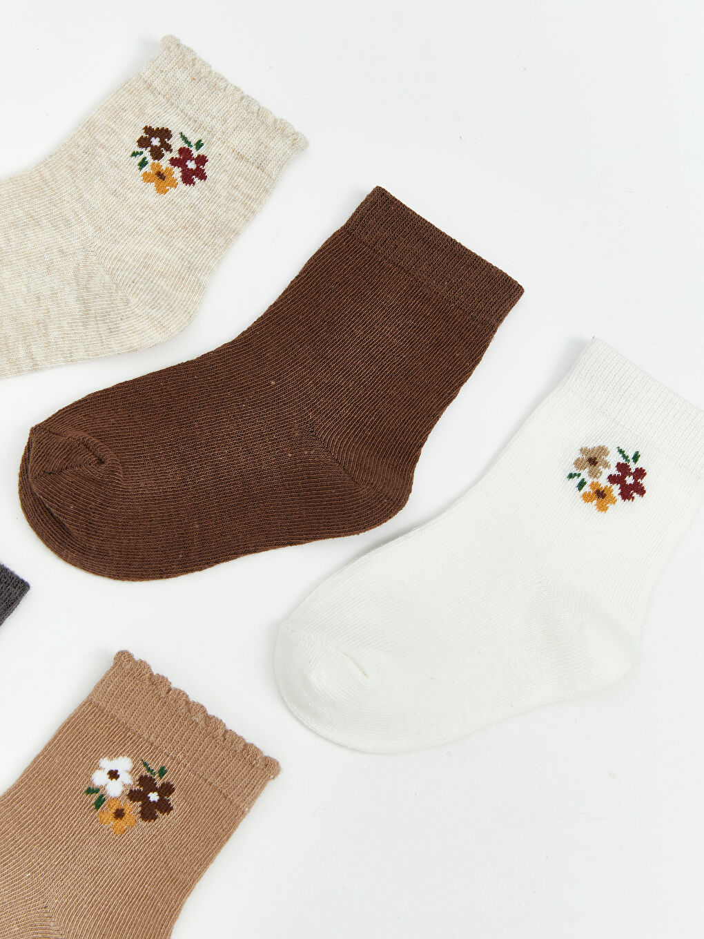 Floral Baby Girls' Ankle Socks 5 Pack-1