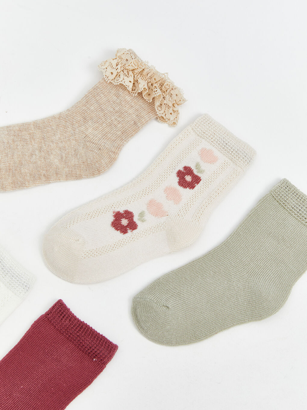 SVETLO BEŽ Čarape do gležnja Beba devojčica-1