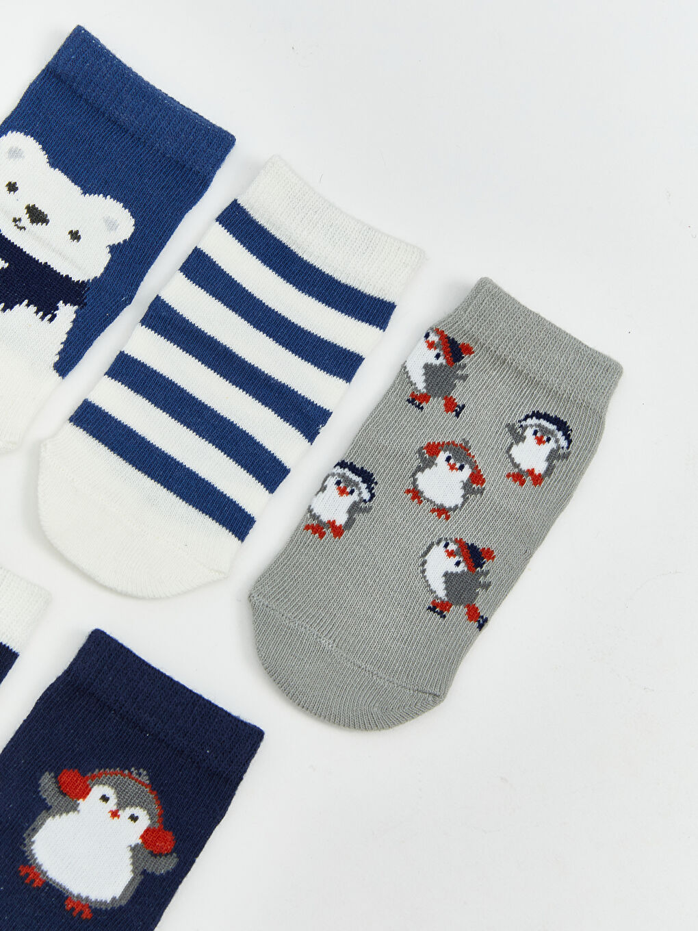 Patterned Baby Boys' Ankle Socks 5 Pack-1