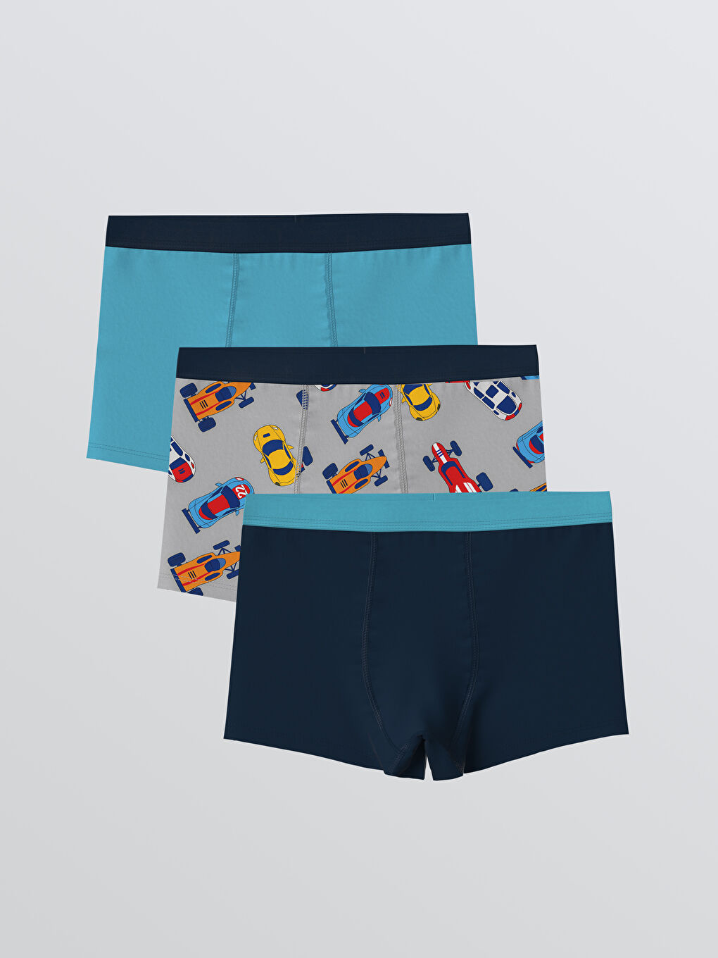 Boy GREY Boxer Trunks