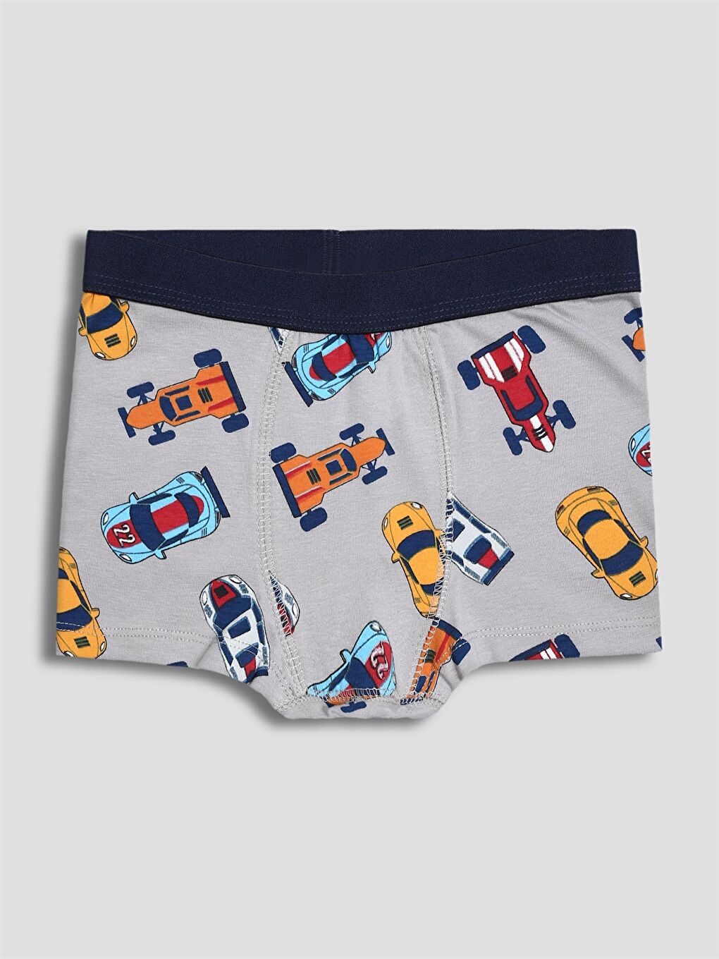 Boy GREY Boxer Trunks-1
