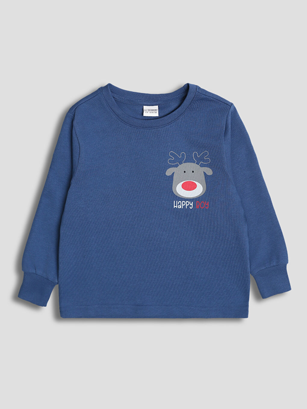 Crew Neck Boys' Pyjama Set-1