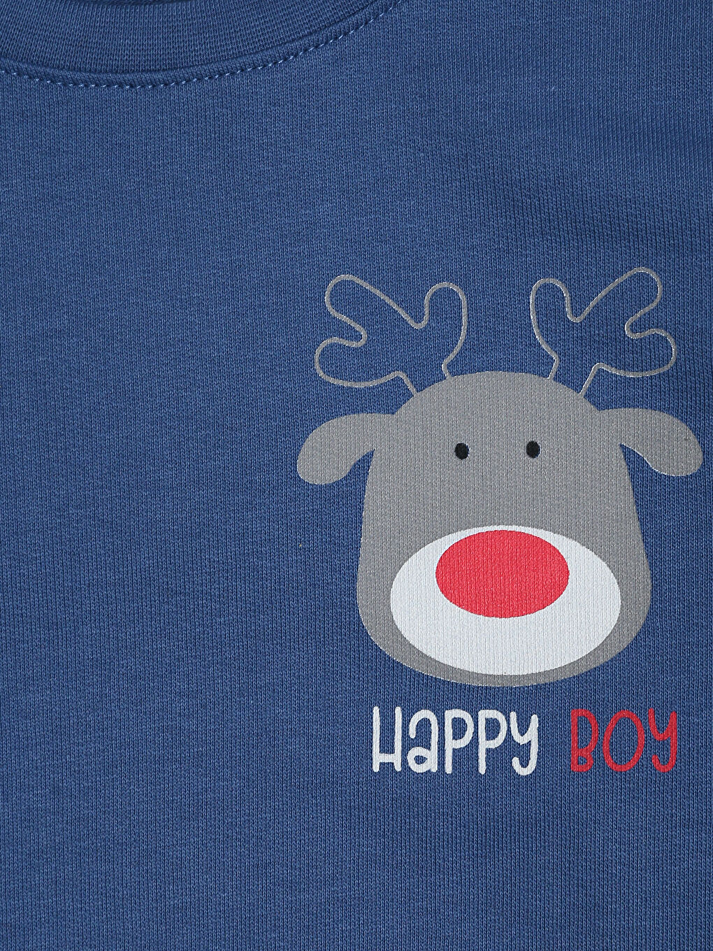 Crew Neck Boys' Pyjama Set-3