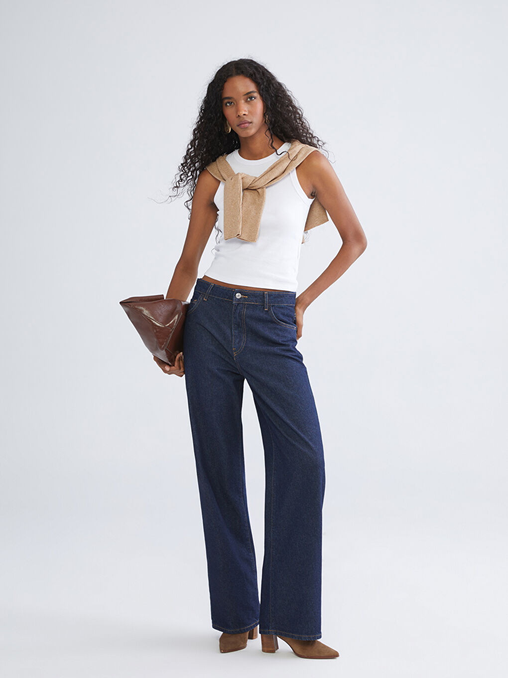 LCW ECO Wideleg Women's Jeans -W5GP03Z8-309