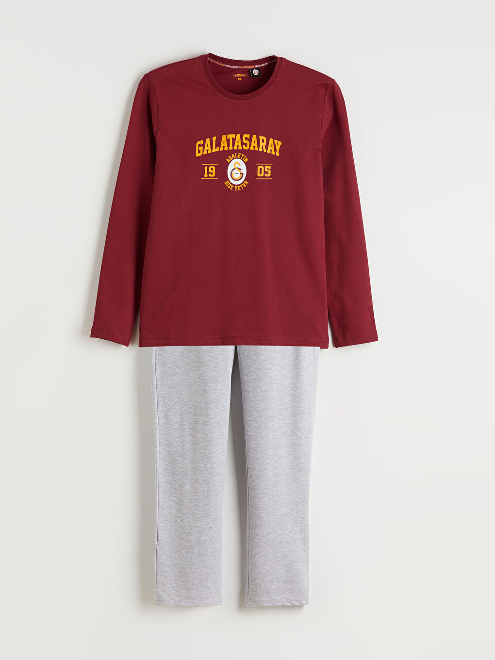 Kırmızı Galatasaray Baskılı Erkek Pijama Takımı-4