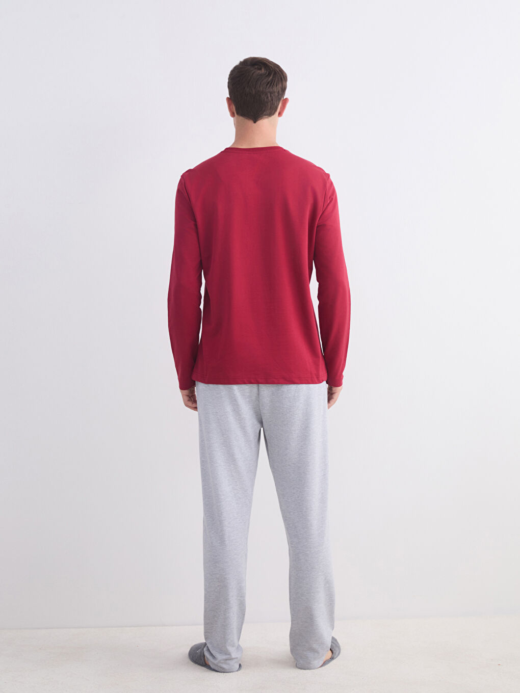 Kırmızı Galatasaray Baskılı Erkek Pijama Takımı-3