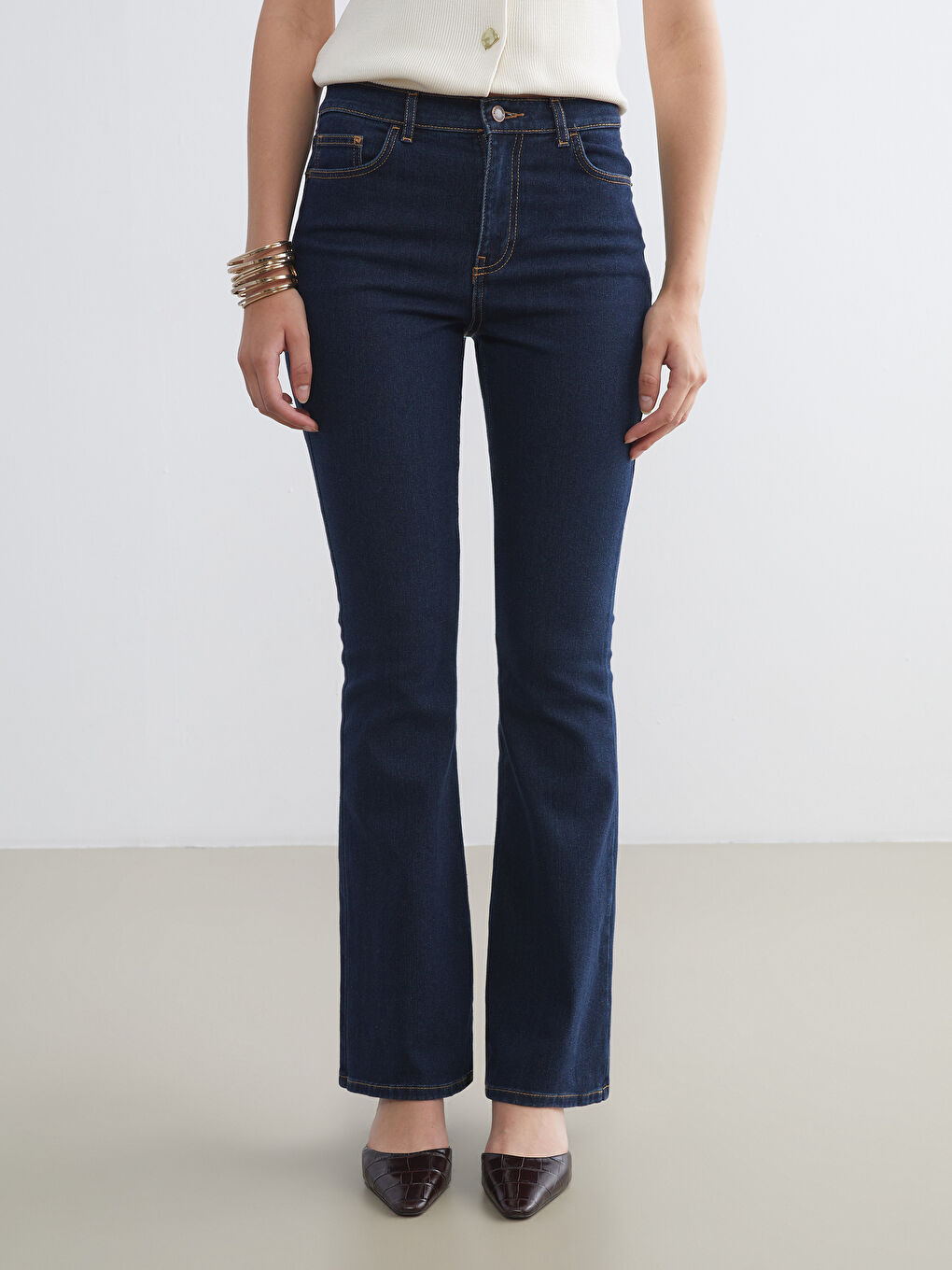 LCW Jeans Flare Women's Jeans -W5GP26Z8-423