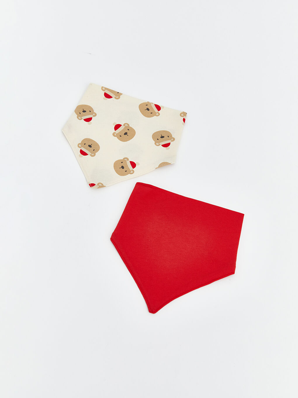 Ayıcık Baskılı Erkek Bebek Mama Önlüğü 2'li-2