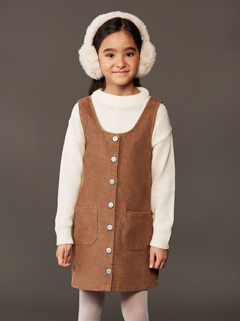 Crew Neck Girls' Knitwear Sweater