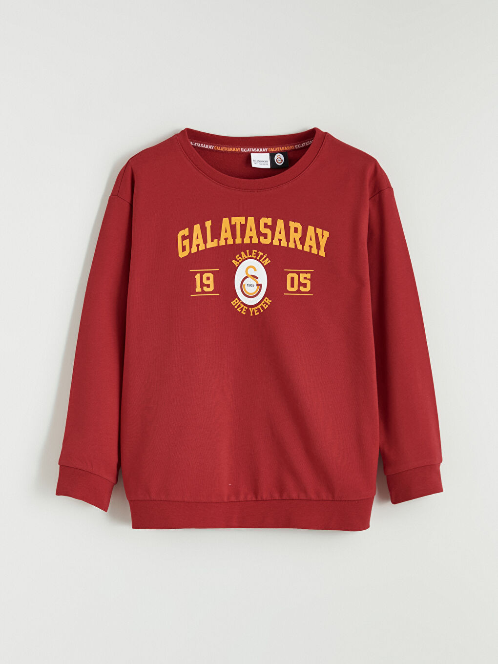 Kırmızı Bisiklet Yaka Galatasaray Baskılı Erkek Çocuk Pijama Takımı-1