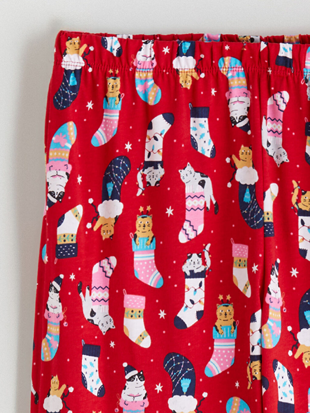 Pidžama komplet sa ovratnikom sa kragnom, božićna tema, za žene-8