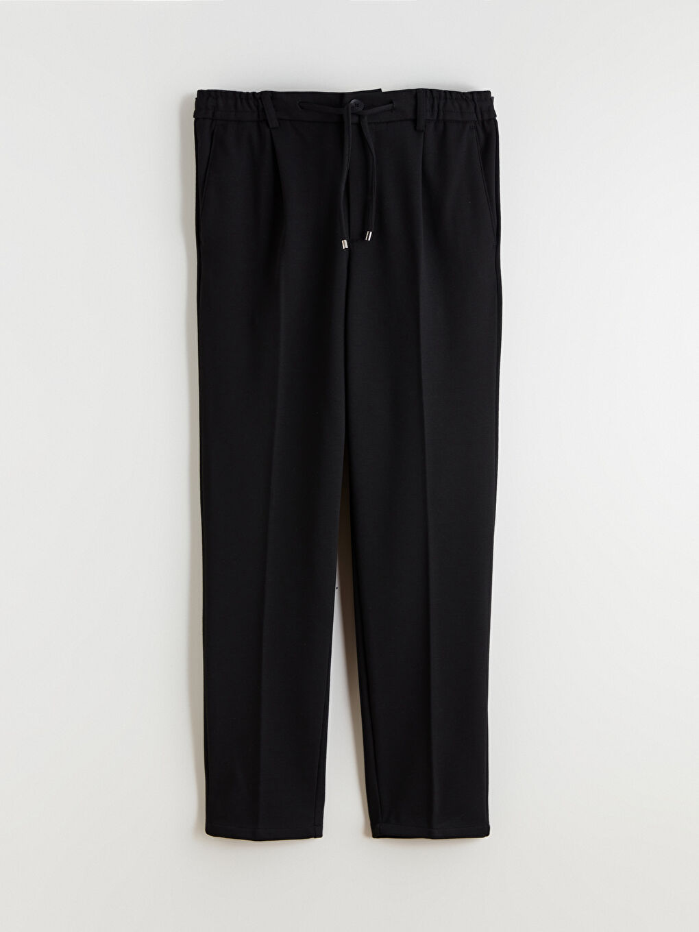 Siyah Standart Kalıp Erkek Pantolon-4