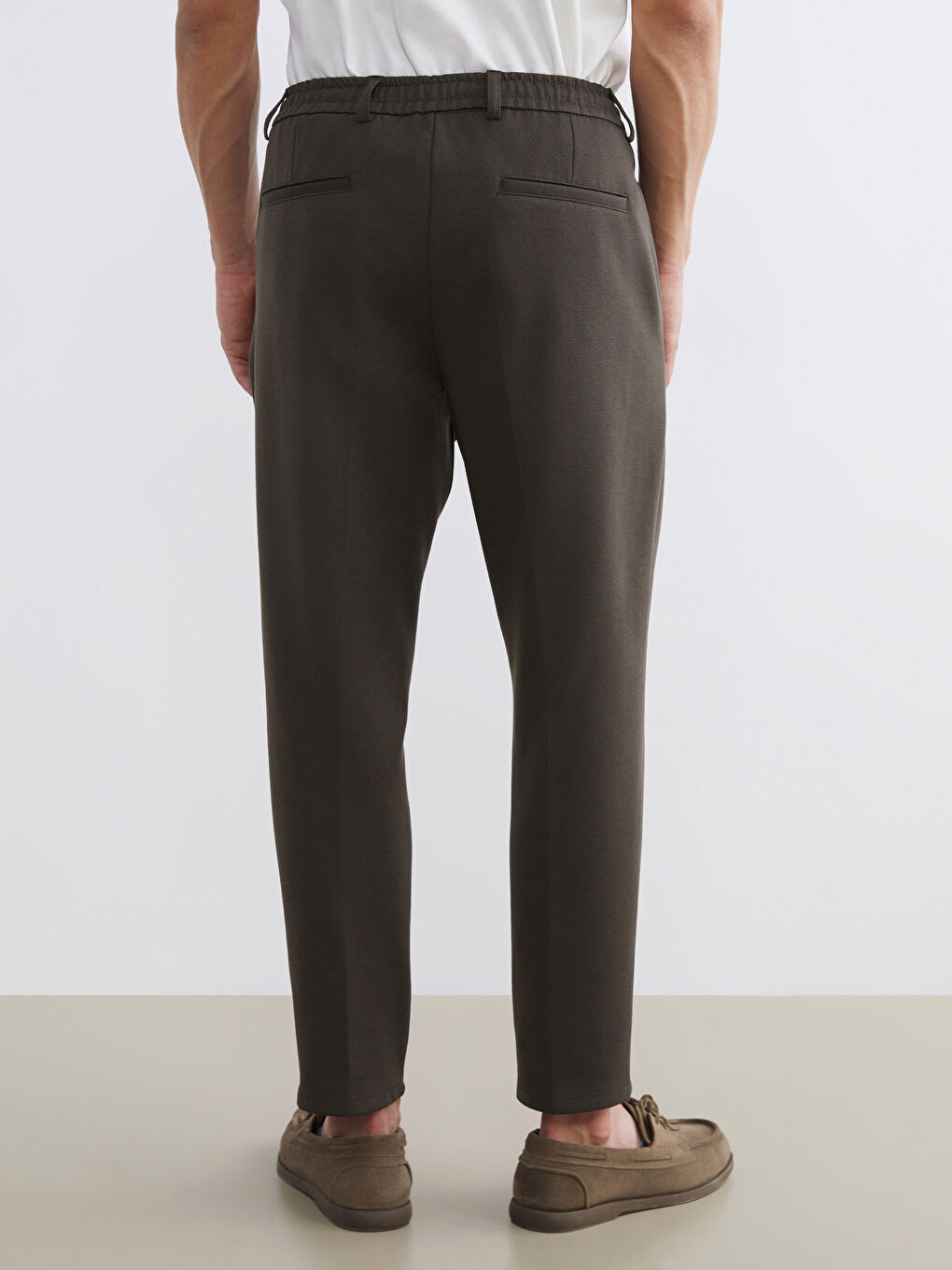 Haki Standart Kalıp Erkek Pantolon-3