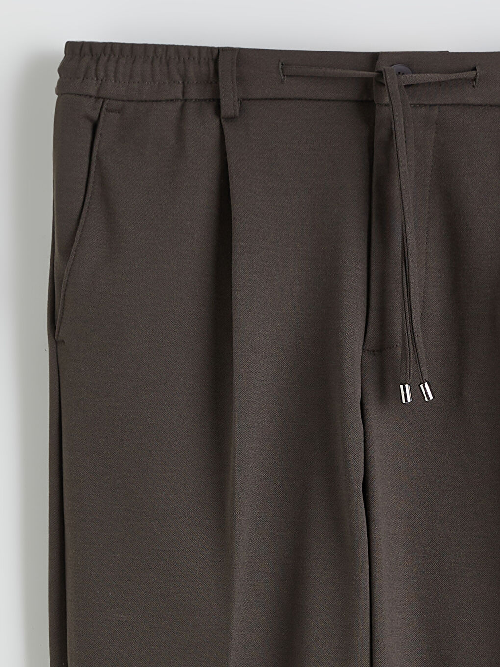 Haki Standart Kalıp Erkek Pantolon-5