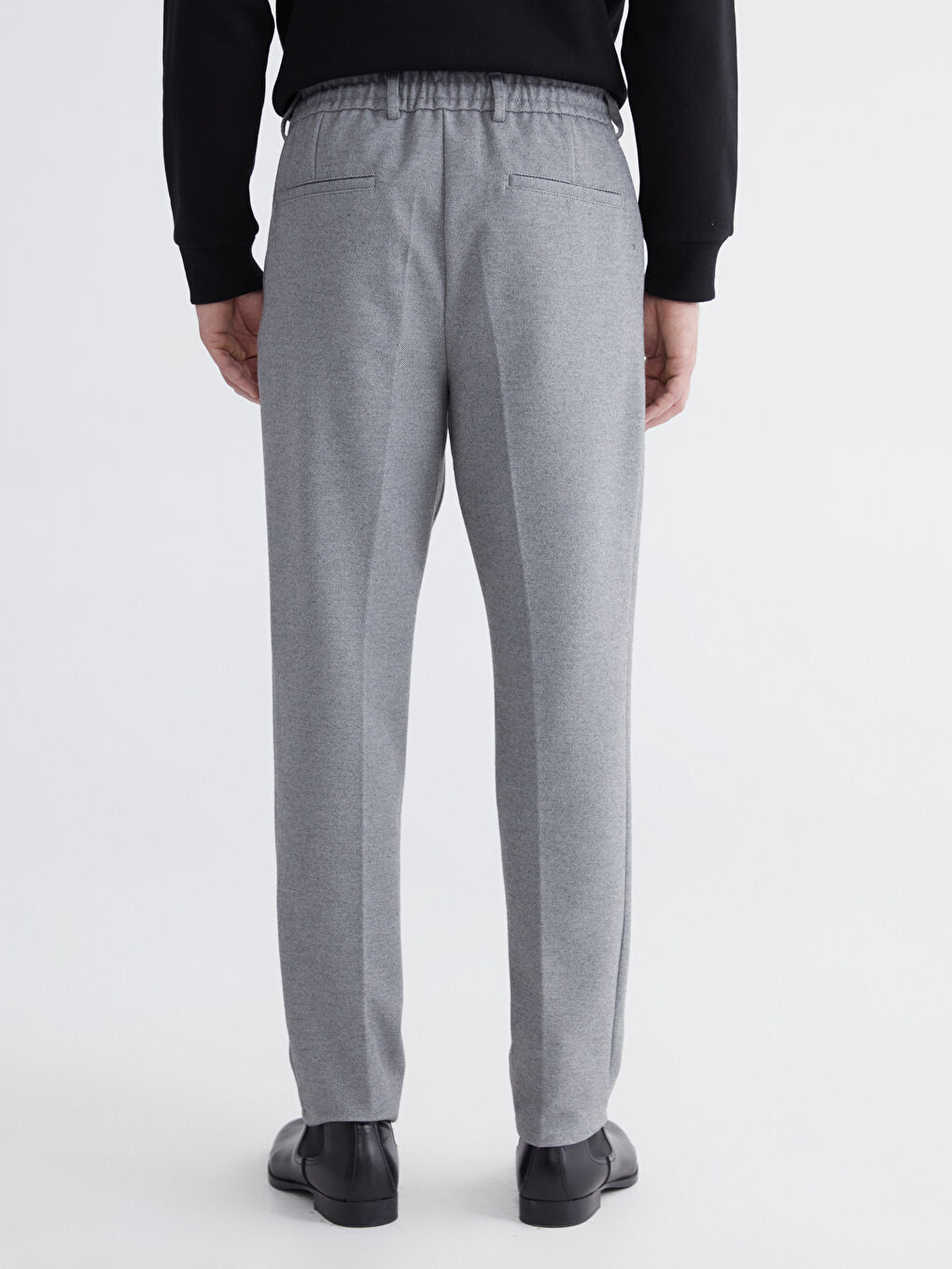 Gri Standart Kalıp Erkek Pantolon-6