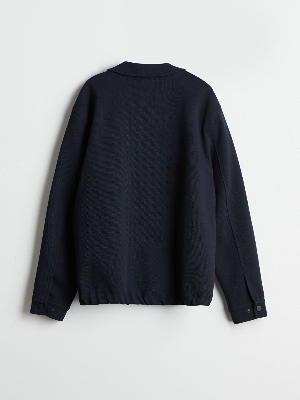 Lacivert Standart Kalıp Gömlek Yaka Erkek Mont-6